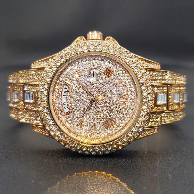 ICED OUT REGAL DAY DATE WATCH