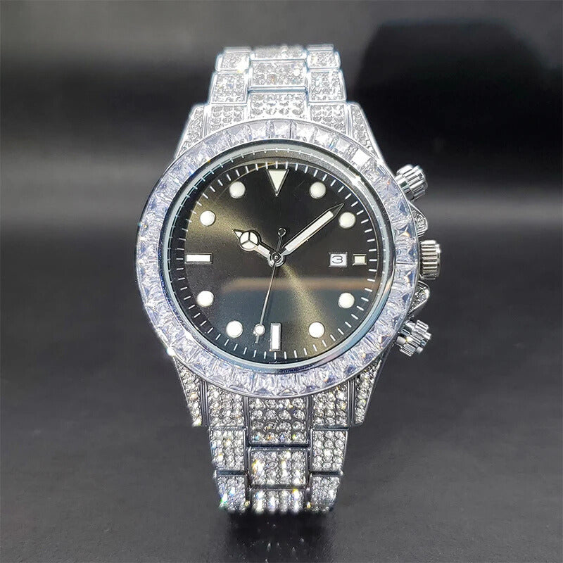 ICED OUT NOIR BAGUETTE WATCH