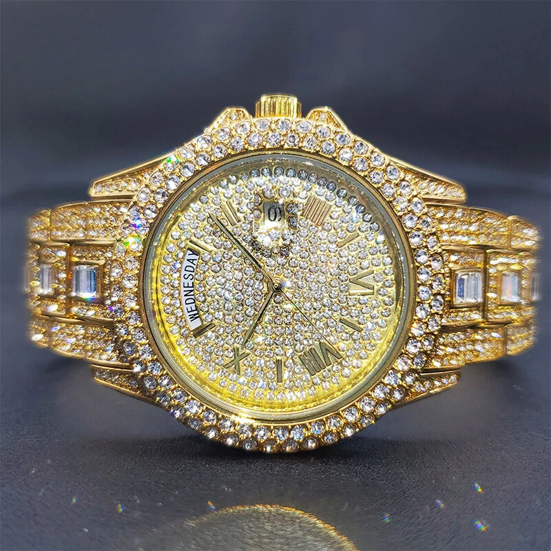 ICED OUT REGAL DAY DATE WATCH