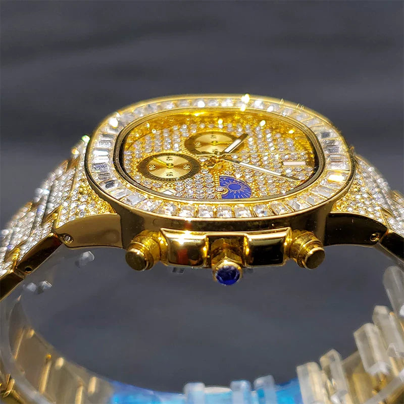 ICED OUT ATLAS BAGUETTE WATCH
