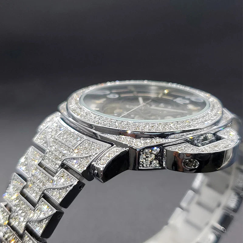 ICED OUT CHRYSALIS SKELETON WATCH