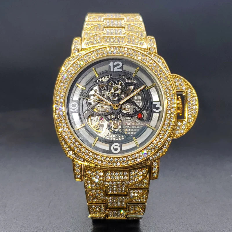 ICED OUT CHRYSALIS SKELETON WATCH