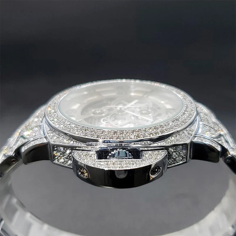 ICED OUT CHRYSALIS SKELETON WATCH