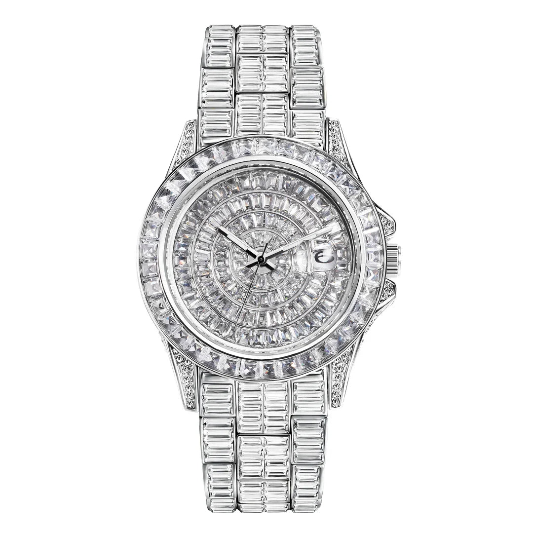 ICED OUT LAURENT BAGUETTE WATCH
