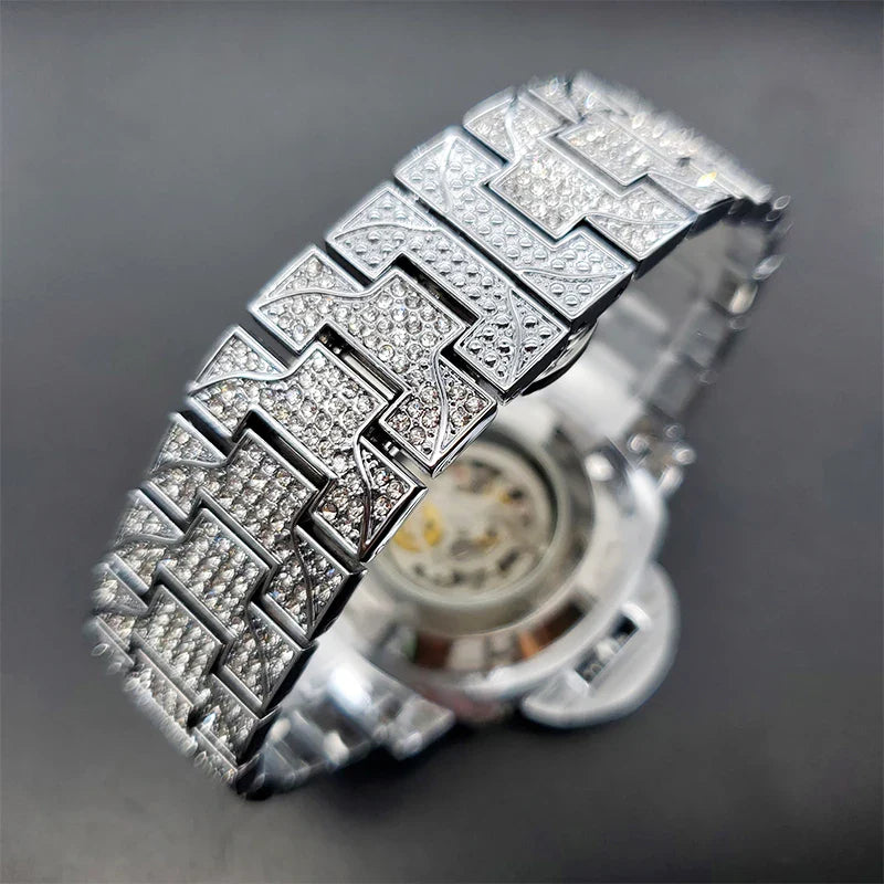 ICED OUT CHRYSALIS SKELETON WATCH