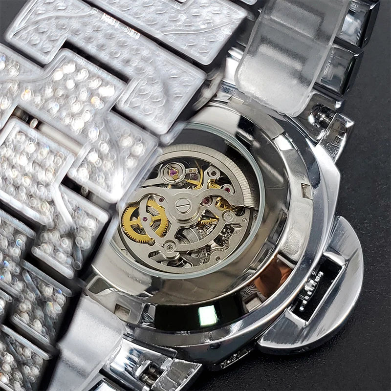 ICED OUT CHRYSALIS SKELETON WATCH