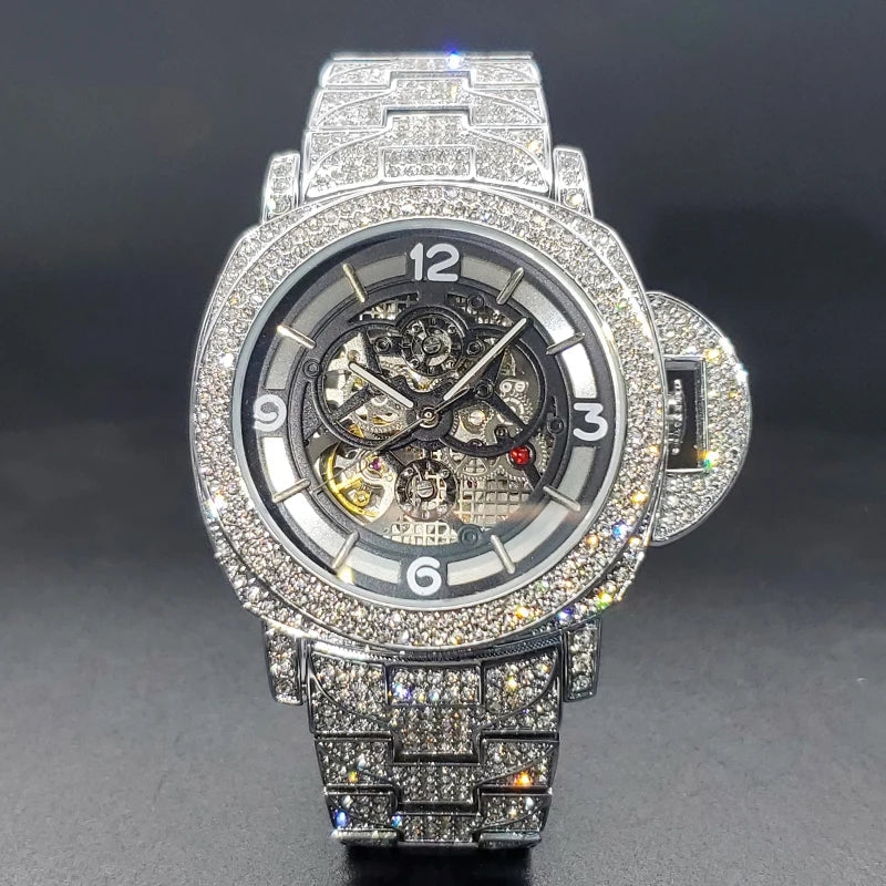ICED OUT CHRYSALIS SKELETON WATCH