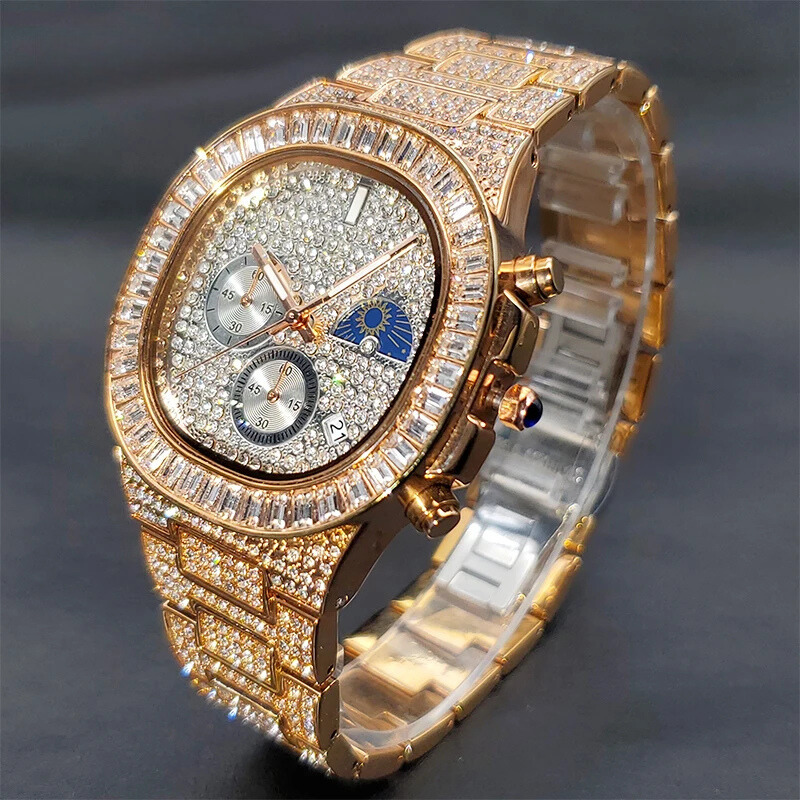 ICED OUT ATLAS BAGUETTE WATCH