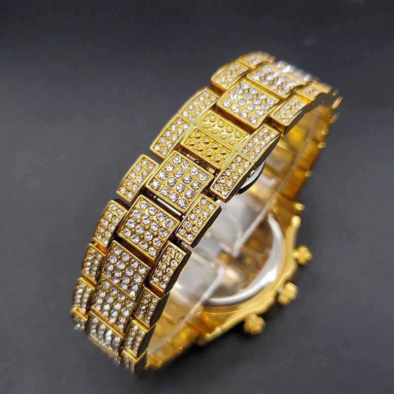 ICED OUT CHRONOS BAGUETTE WATCH