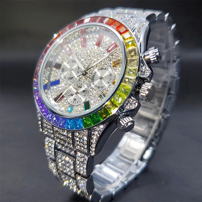 ICED OUT CHRONOS BAGUETTE WATCH