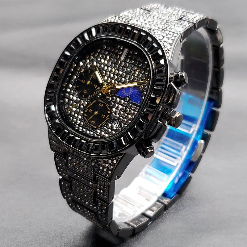 ICED OUT ATLAS BAGUETTE WATCH