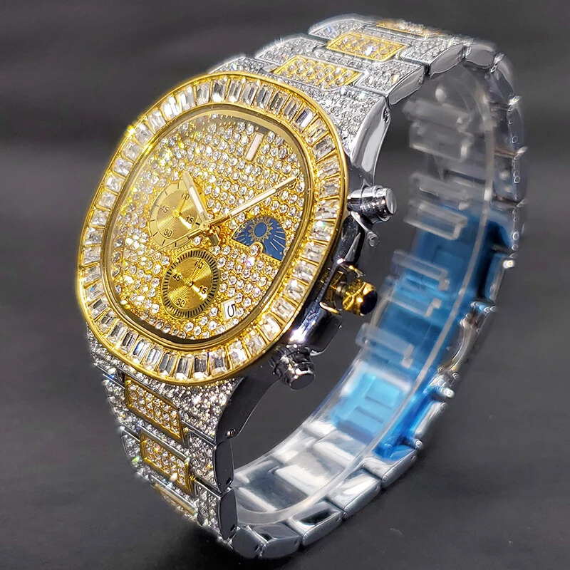 ICED OUT ATLAS BAGUETTE WATCH