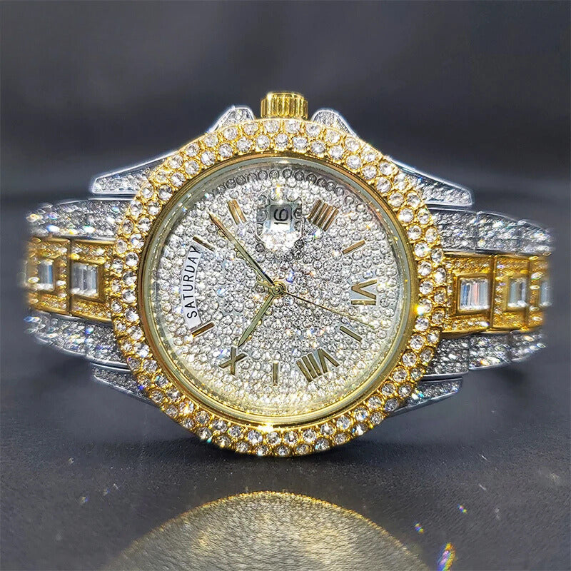 ICED OUT REGAL DAY DATE WATCH