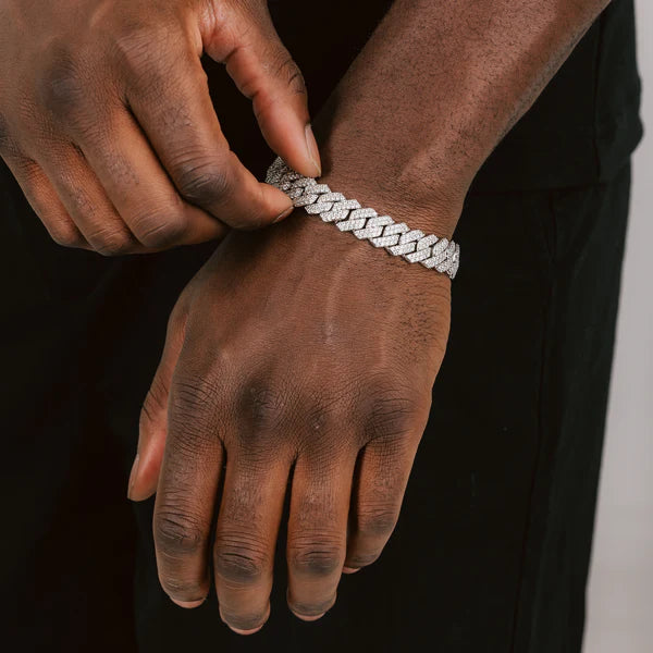 14MM ICED OUT CUBAN LINK BRACELET