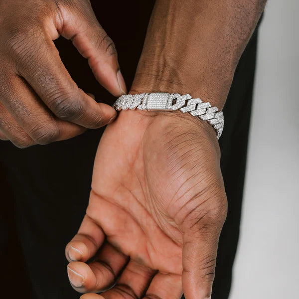 14MM ICED OUT CUBAN LINK BRACELET