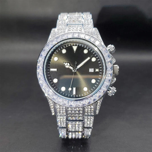 ICED OUT NOIR BAGUETTE WATCH