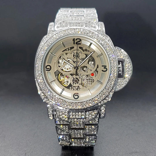 ICED OUT CHRYSALIS SKELETON WATCH