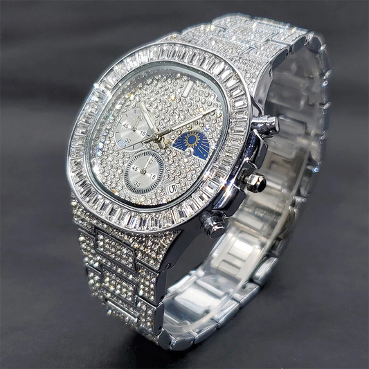 ICED OUT ATLAS BAGUETTE WATCH