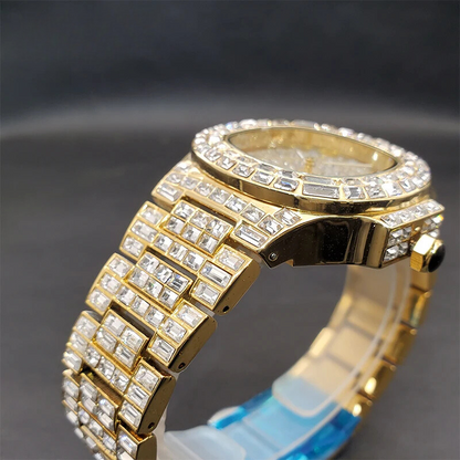 ICED OUT AQUILIS BAGUETTE WATCH