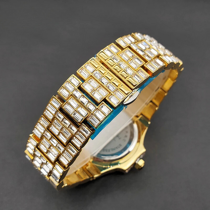 ICED OUT AQUILIS BAGUETTE WATCH