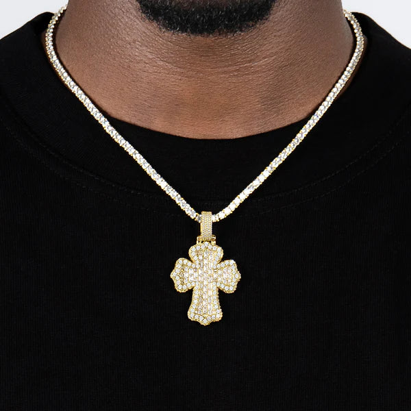 BAGUETTE CROSS PENDANT